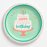 Happy Birthday 10.5" Decorative Paper Plates